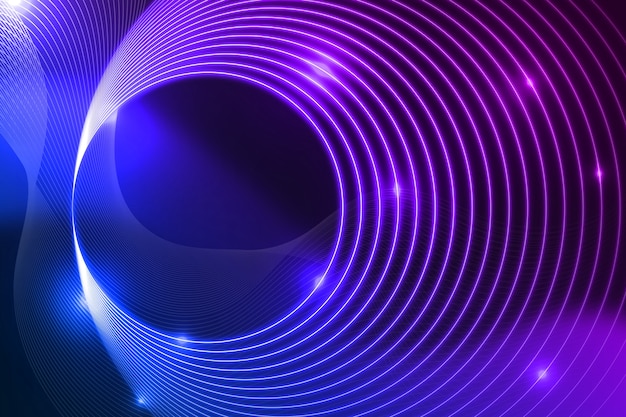 Abstract neon lines background