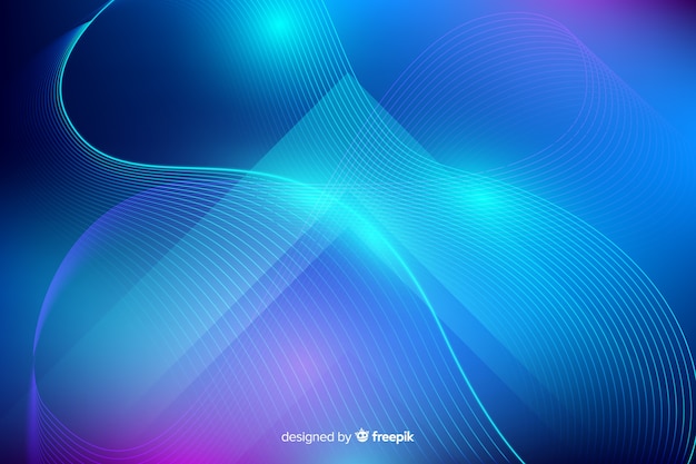 Abstract neon lines background