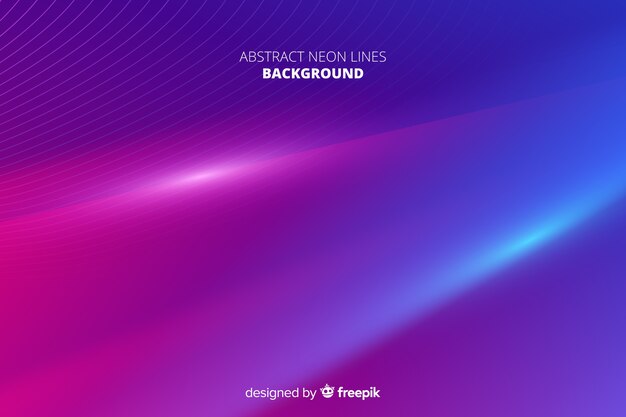 Abstract neon lines background