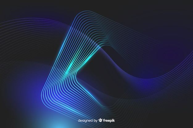 Abstract neon lines background