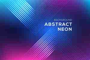 Free vector abstract neon lines background