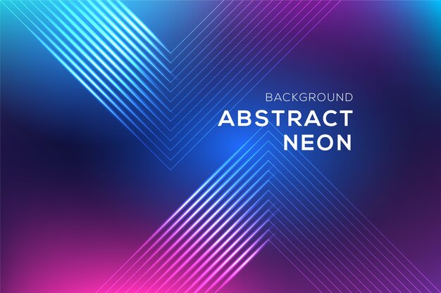 Abstract neon lines background