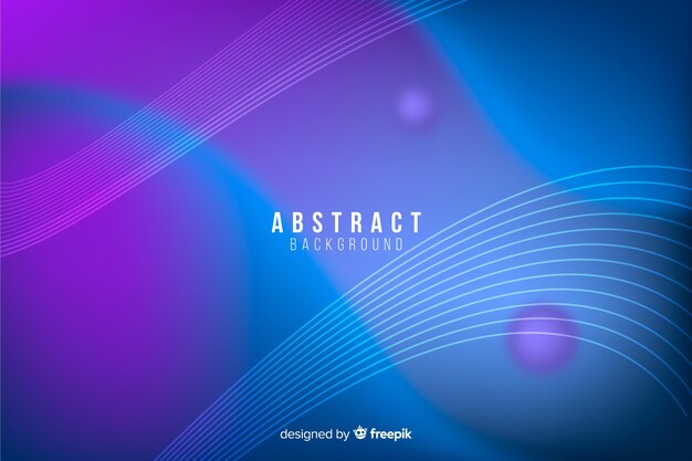 Abstract neon lines background