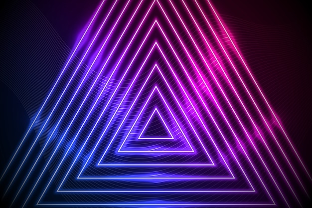 Abstract neon lines screensaver