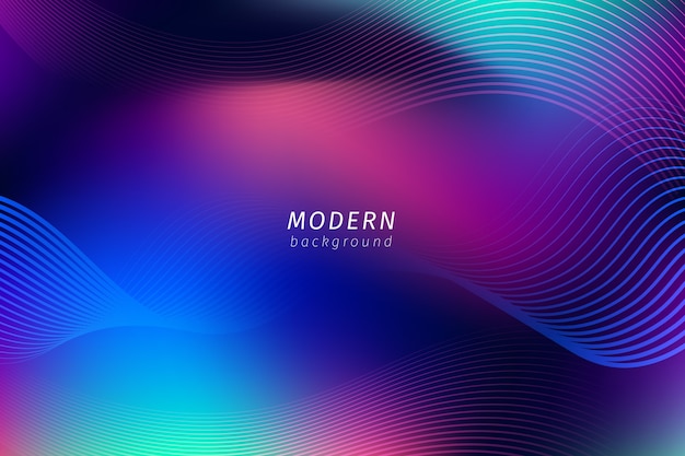 Abstract neon lines wallpaper