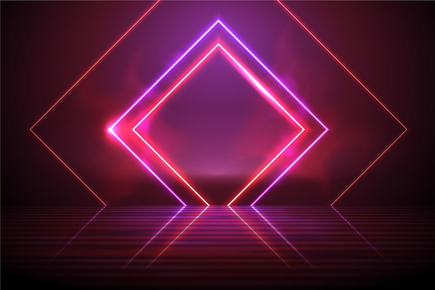 Abstract neon technology background