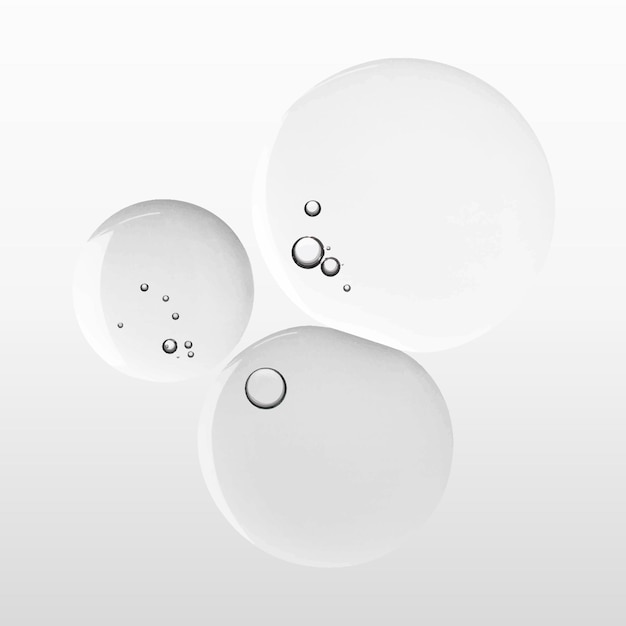 抽象的なオイルバブルマクロショット透明液体ベクトル