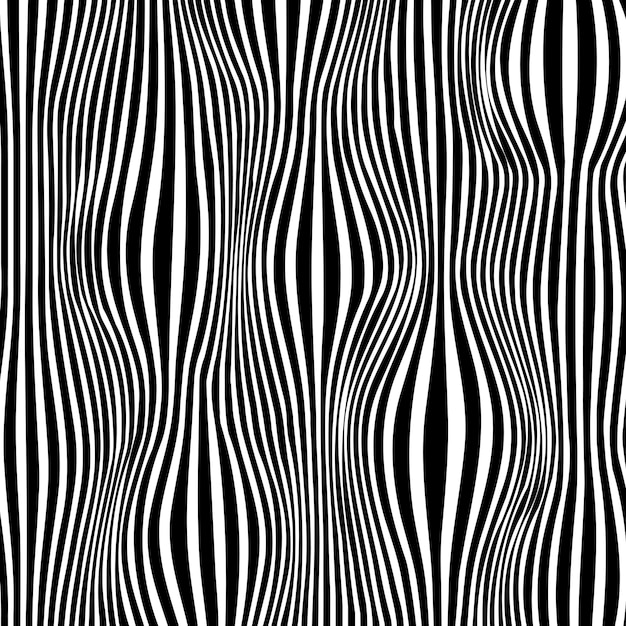 Free vector abstract optical illusion striped pattern design