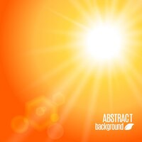Abstract orange background with rays