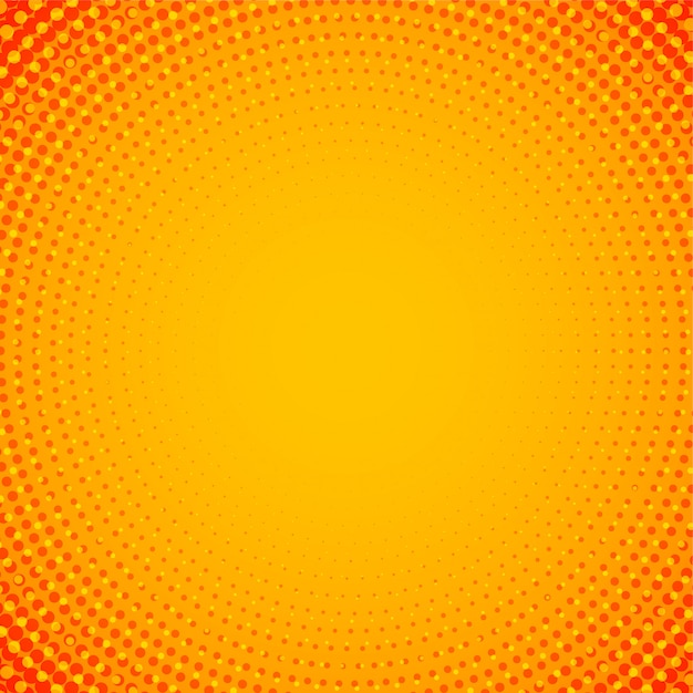 Free vector abstract orange circular halftone background