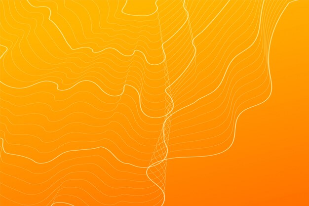 Free vector abstract orange contour lines background