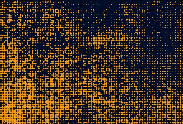 Abstract orange dotted pattern background