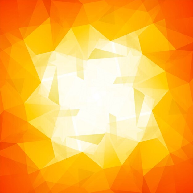 Abstract orange polygonal background