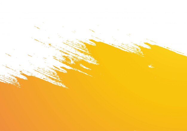 Абстрактный оранжевый акварельный фон мазка