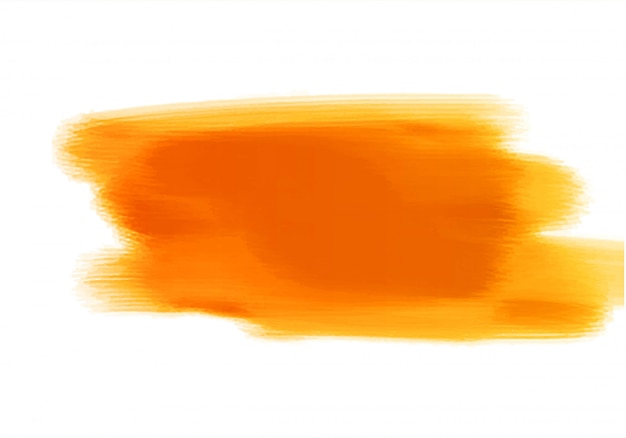 Free vector abstract orange watercolor hand brush design