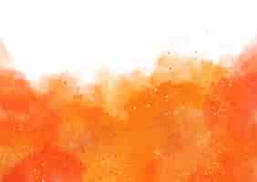 Vettore gratuito priorità bassa arancione astratta dell'acquerello con gli schizzi