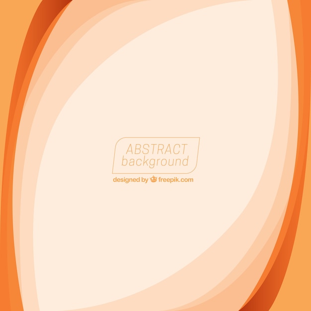 Free vector abstract orange wave background