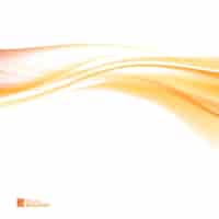 Free vector abstract orange wind colorful smooth light lines background tender orange light abstract background vector illustration contains transparencies gradients and effects