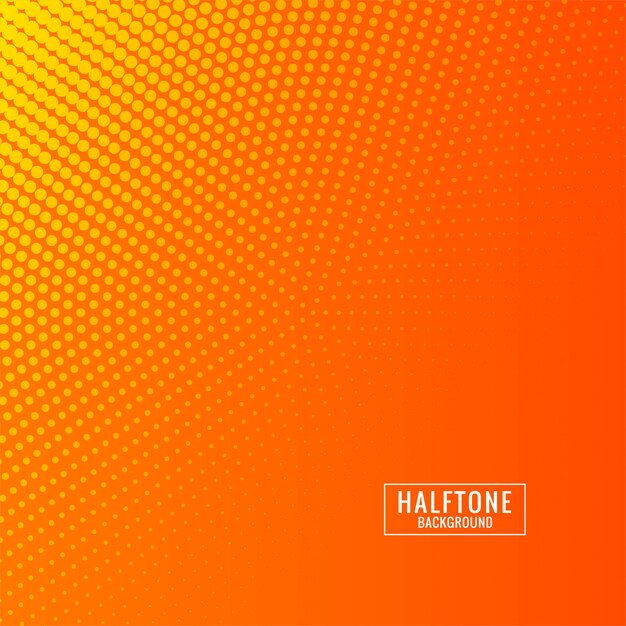Abstract orange and yallow halftone background