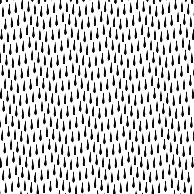 Free vector abstract organic black hand drawn pattern