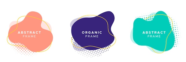 Abstract organic frame set