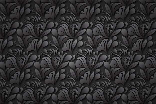 Abstract ornamental floral background