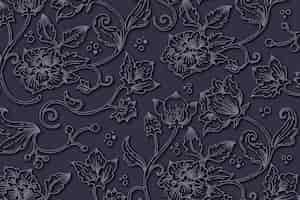 Free vector abstract ornamental floral background