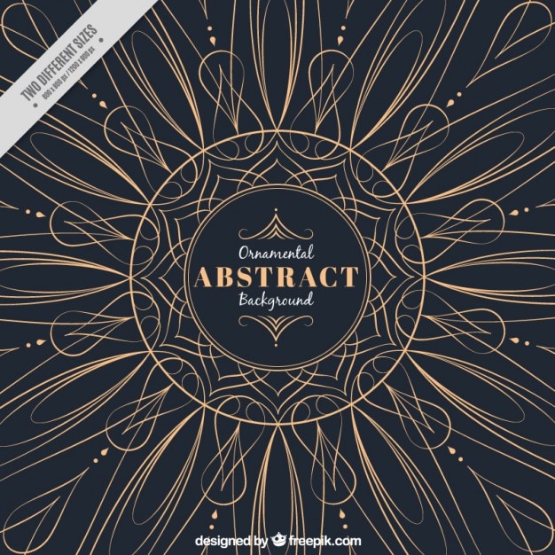 Free vector abstract ornamental lines background