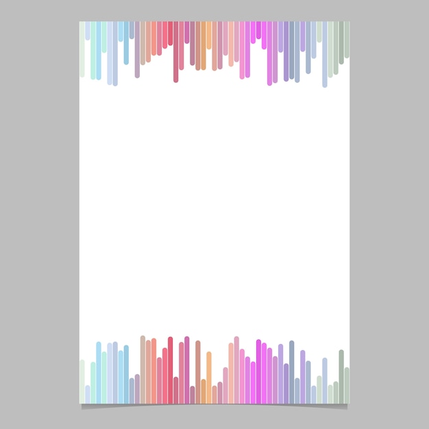 縦のストライプから抽象的なページのテンプレート - 白い背景とベクトルのパンフレットのイラスト