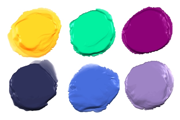 Free vector abstract paint set