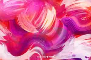 Free vector abstract painted brush strokes background