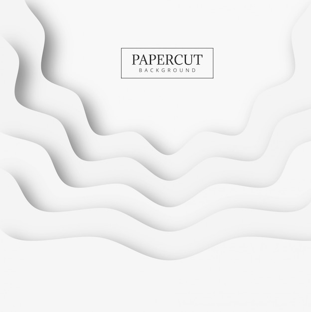 Abstract papercut shape background