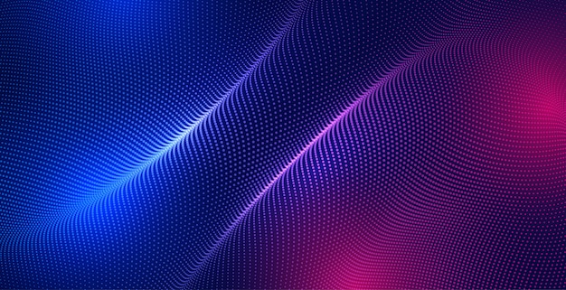 Abstract particles background with light effect