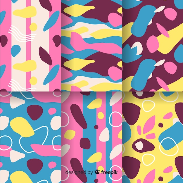 Abstract pattern hand drawn collection