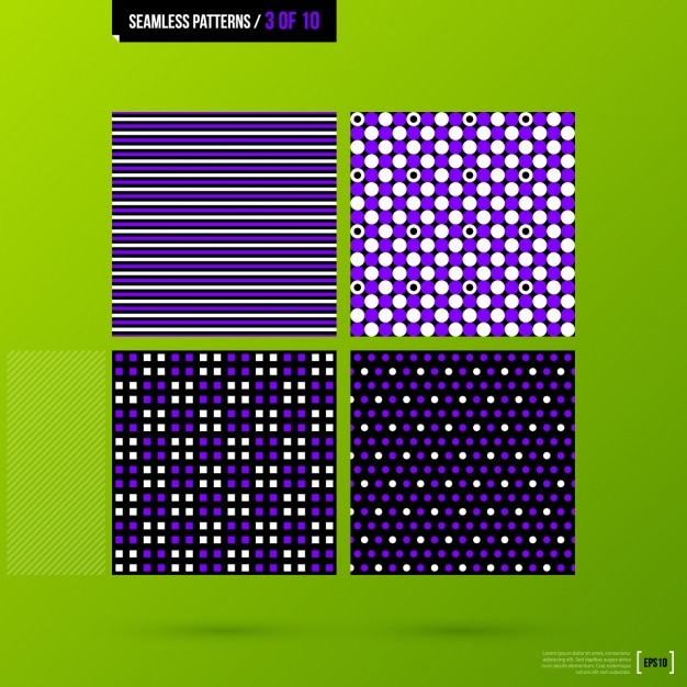 Free vector abstract patterns collection