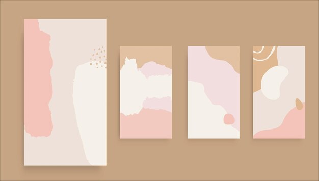 背景が透明なinstagram投稿テンプレート プレミアムベクター