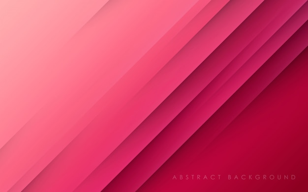 Abstract pink background diagonal papercut