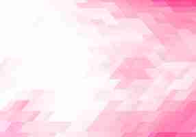 Free vector abstract pink geometric shapes background