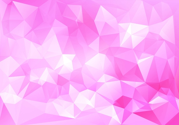Abstract pink low polygon background