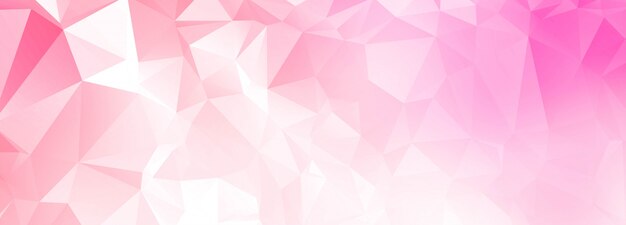 Abstract pink polygon banner background