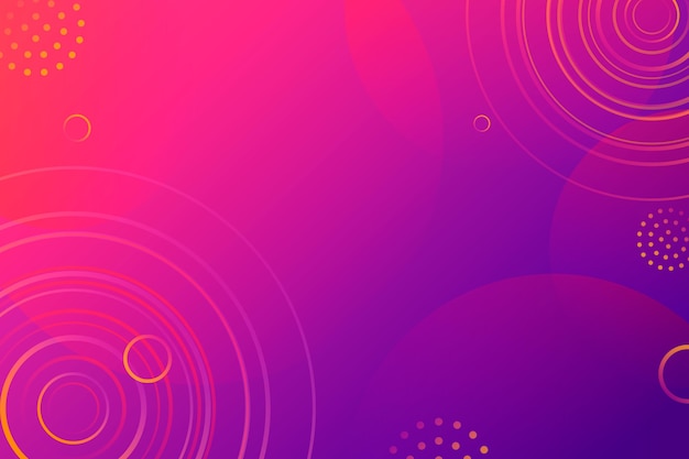 円形の形で抽象的なピンクと紫の背景
