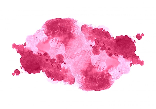 Abstract pink soft watercolor splash 