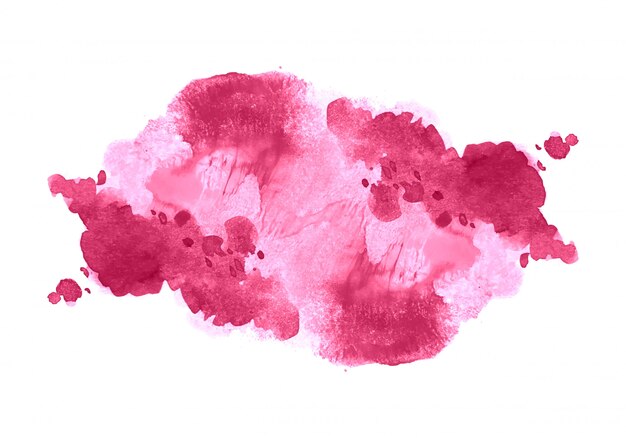 Abstract pink soft watercolor splash 