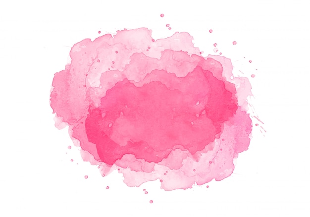 Абстрактный розовый всплеск акварель дизайн