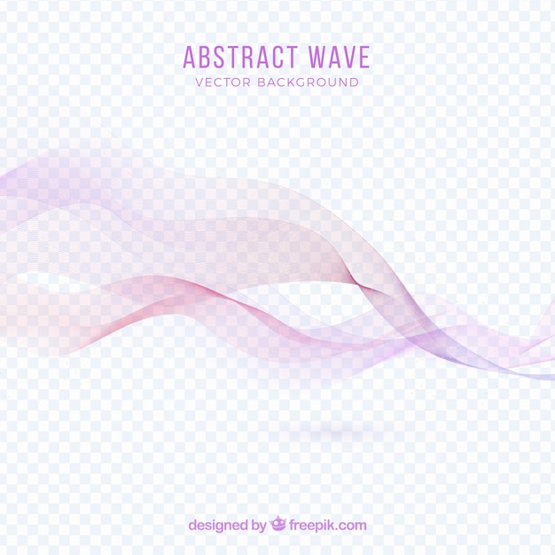 Free vector abstract pink wave backgroung