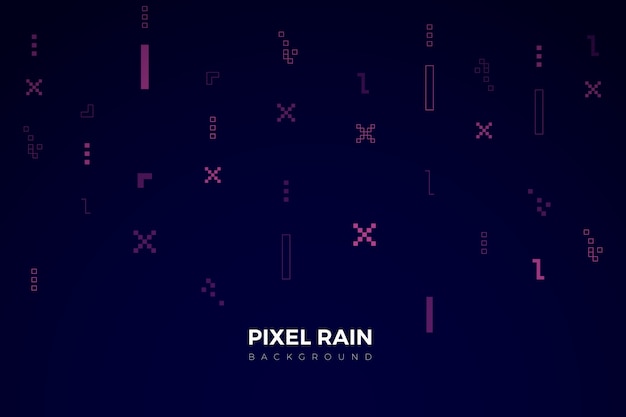 Free vector abstract pixel rain backdrop