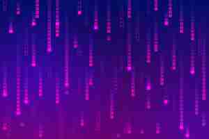 Free vector abstract pixel rain background