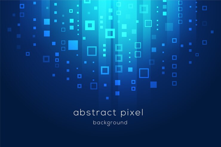 Free Vector abstract pixel rain background