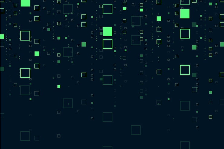 Free Vector abstract pixel rain background