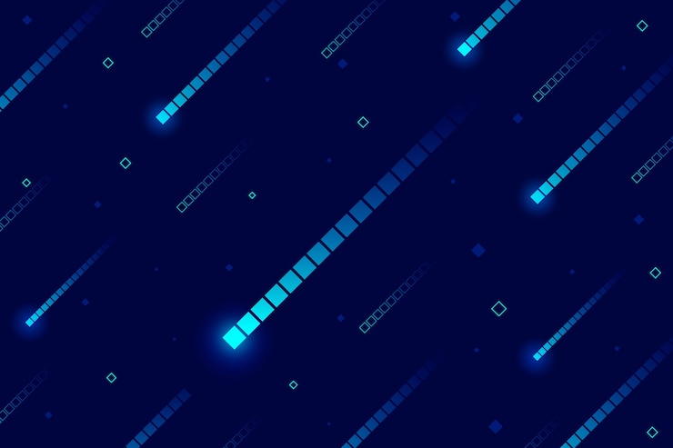 Free Vector abstract pixel rain background